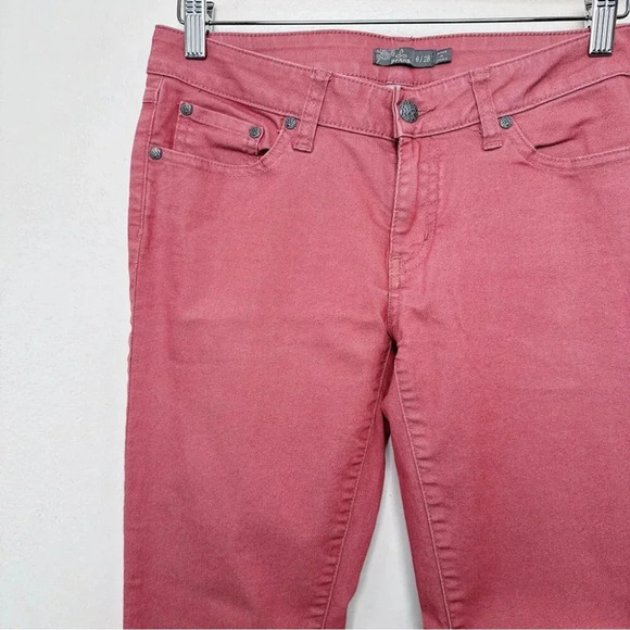 Prana Womens  28 Organic Cotton Kara Jean In Salmon Color - Picture 4 of 15